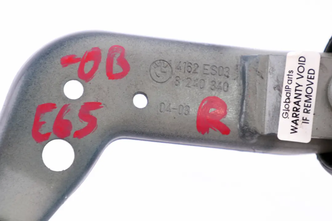 Scharnier Heckklappe Rechts Orientblau Orient Blau für BMW 7 er E65 E66 E67 mit Teilenummer 8240340 BMW 7 er E65 E66 E67 Scharnier Heckklappe Rechts Orientblau Orient Blau - SKU 8240340-OB - Teilenummer 8240340