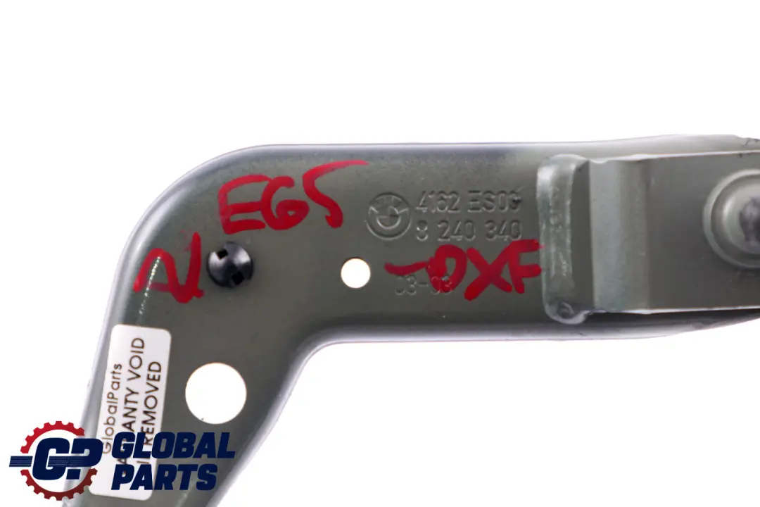 Right Trunk Lid Hinge Oxford Green 2 to BMW 7 Series E65 E66 E67 with Part number 8240340 BMW 7 Series E65 E66 E67 Right Trunk Lid Hinge Oxford Green 2 - SKU 8240340-OXF - Part number 8240340