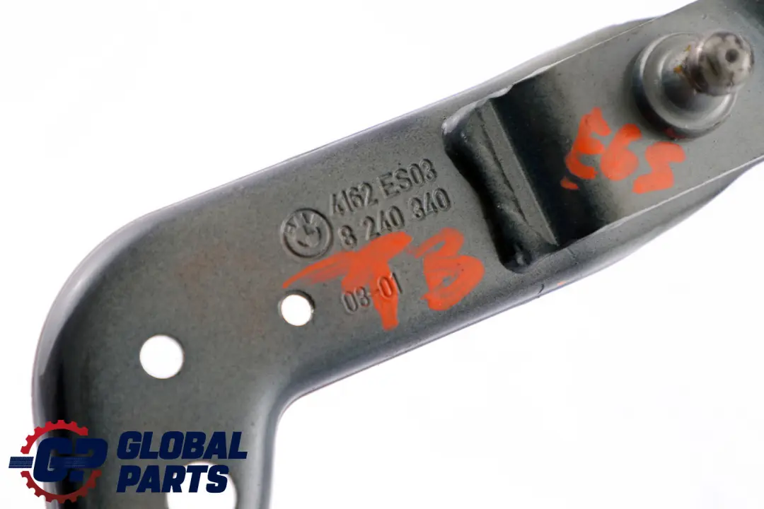 BMW 7 Series E65 E66 E67 Right Trunk Lid Hinge Toledoblau Metallic Blue - SKU 8240340-TDB - Part number 8240340
