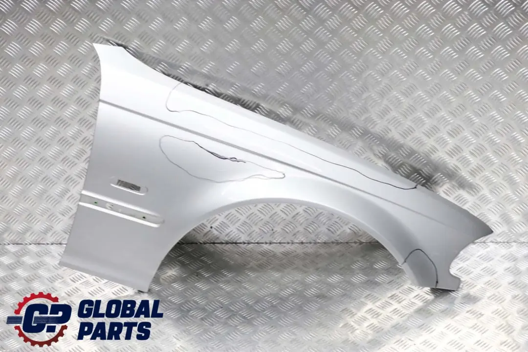 BMW 3 E46 Front Right O/S Side Panel Fender Wing Titansilber Silver - 354 - SKU 8240406-TS - Part number 8240406