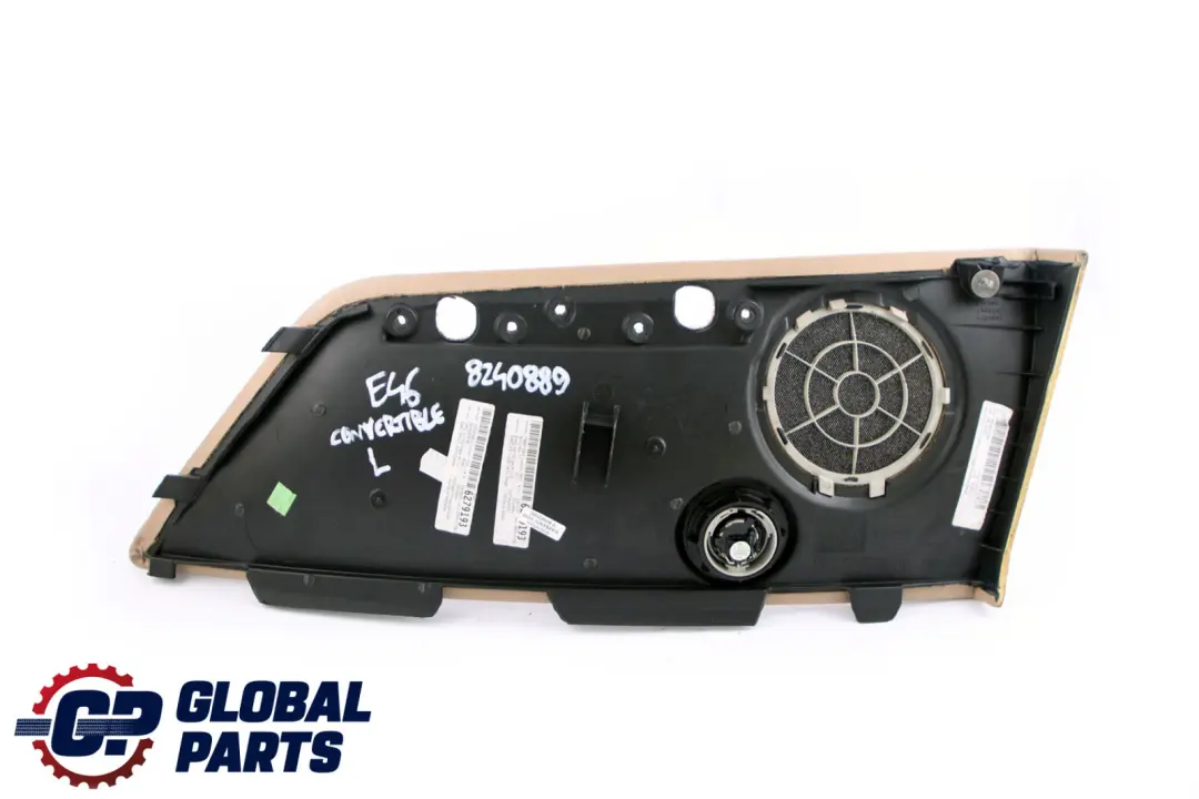 BMW 3 Reihe E46 Cabrio Seitenverkleidung Hinten Links Leder Montana Beige - SKU 8240889 - Teilenummer 8240889