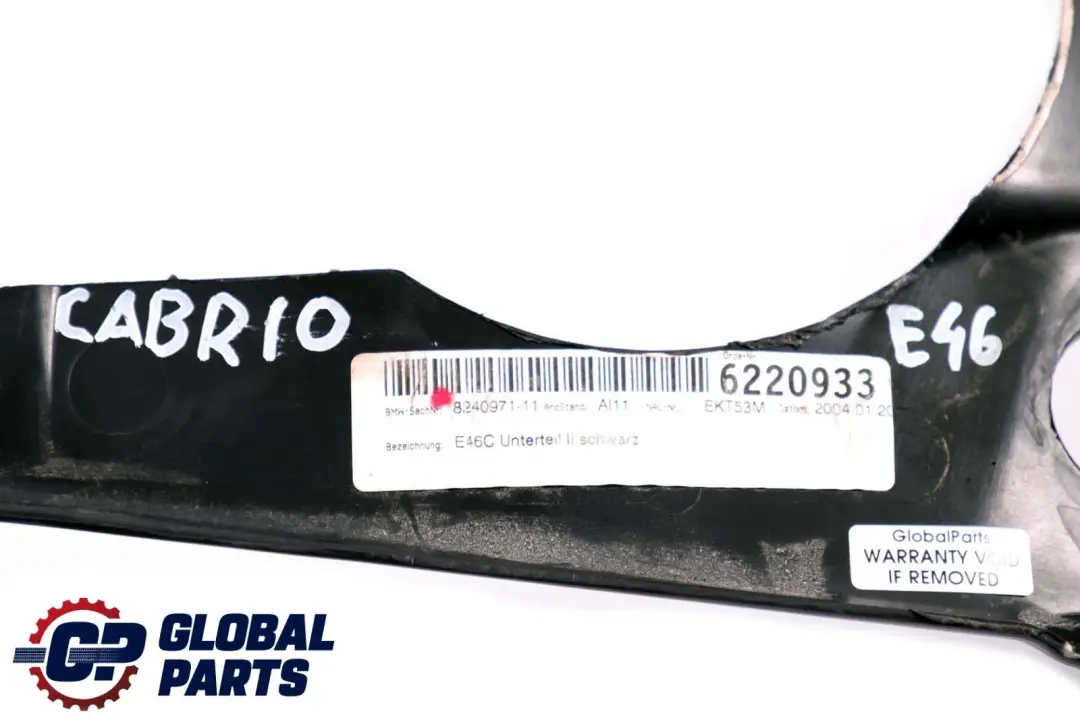 BMW E46 Cabrio Seitliche Zierleiste unten hinten links Abdeckung - SKU 8240971 - Teilenummer 8240971