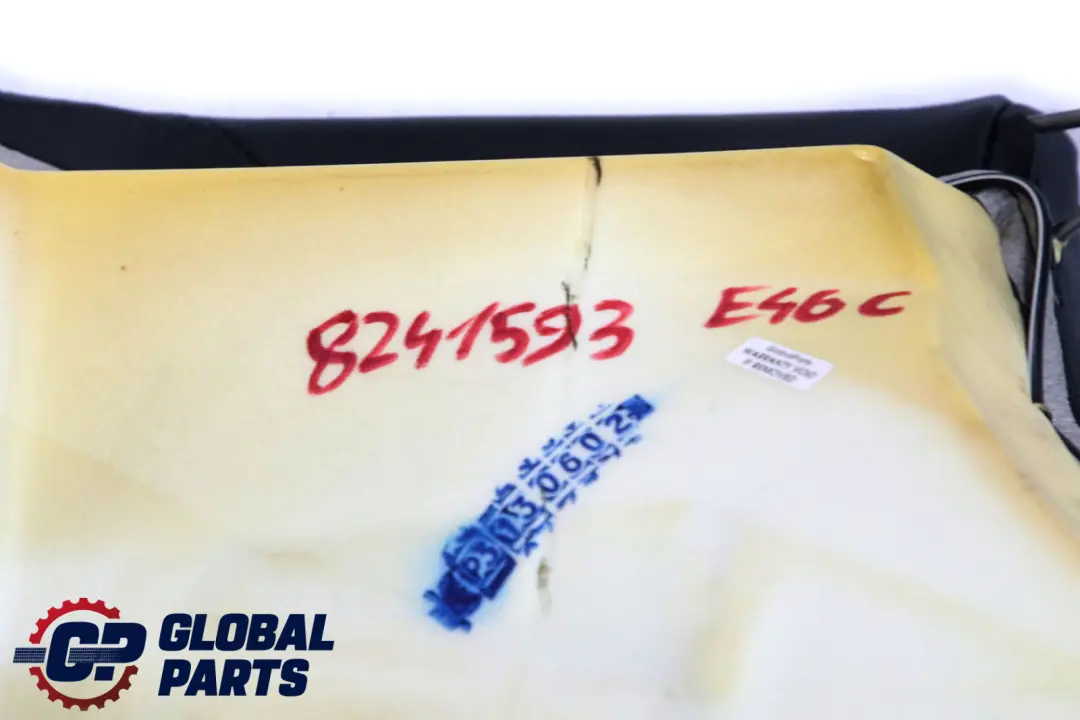 Reihe E46 Rücksitz Hinten Sitz Bank Bezug Leder Montana Schwarz für BMW 3 mit Teilenummer 8241593 BMW 3 Reihe E46 Rücksitz Hinten Sitz Bank Bezug Leder Montana Schwarz - SKU 8241593 - Teilenummer 8241593