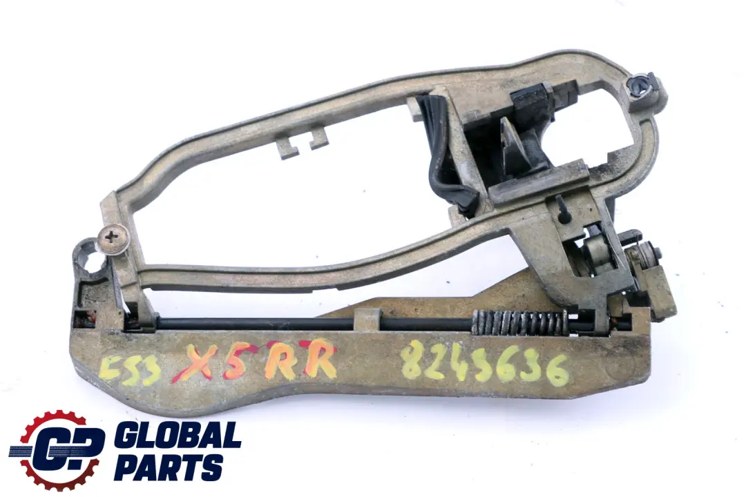 Door Outside Handle Carrier Right O/S to BMW X5 E53 Rear with Part number 8243636 BMW X5 E53 Rear Door Outside Handle Carrier Right O/S - SKU 8243636 - Part number 8243636