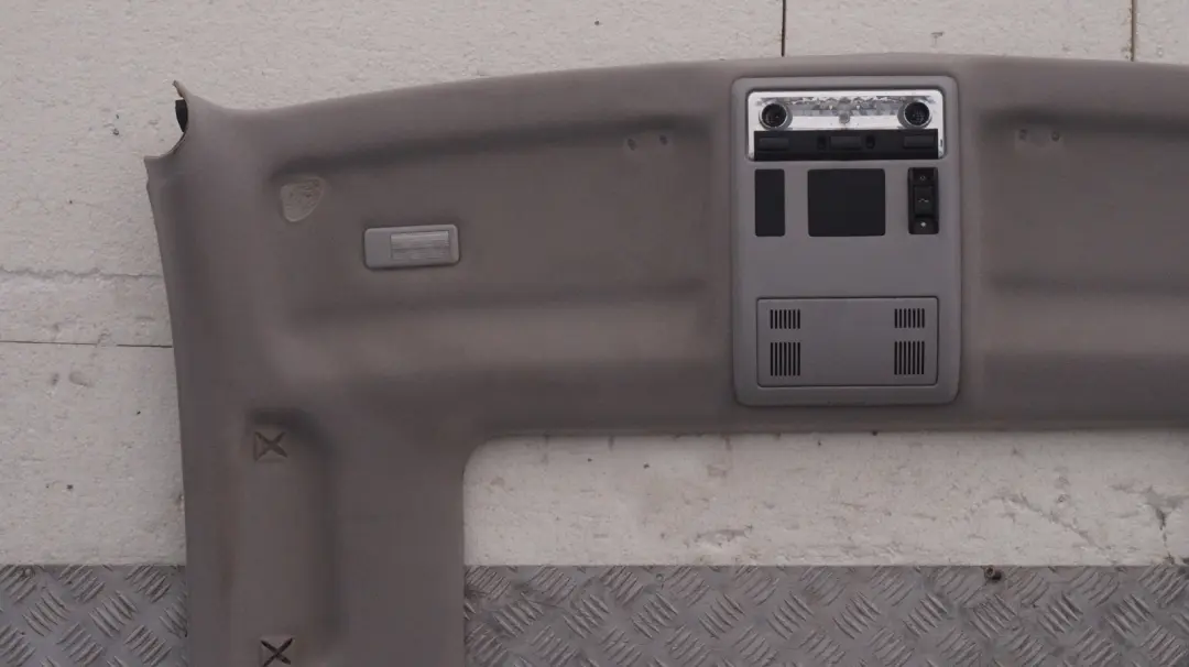 Genuine BMW X5 Series E53 Panorama Headlining Moulded Roof Lining Hellgrau Grey to with Part number 7068293 Genuine BMW X5 Series E53 Panorama Headlining Moulded Roof Lining Hellgrau Grey - SKU 8243730 - Part number 7068293