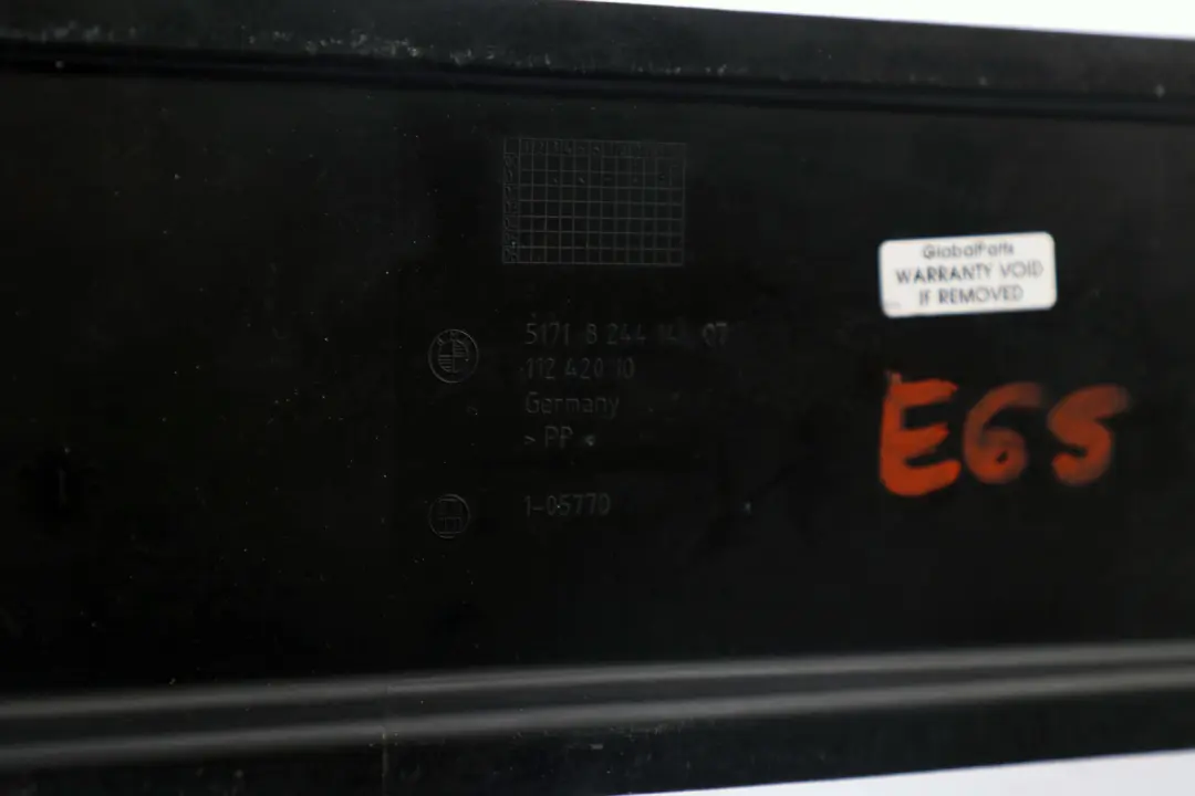 BMW 7 er E65 E66 Kabelabdeckung Right Black - SKU 8244146 - Teilenummer 8244146