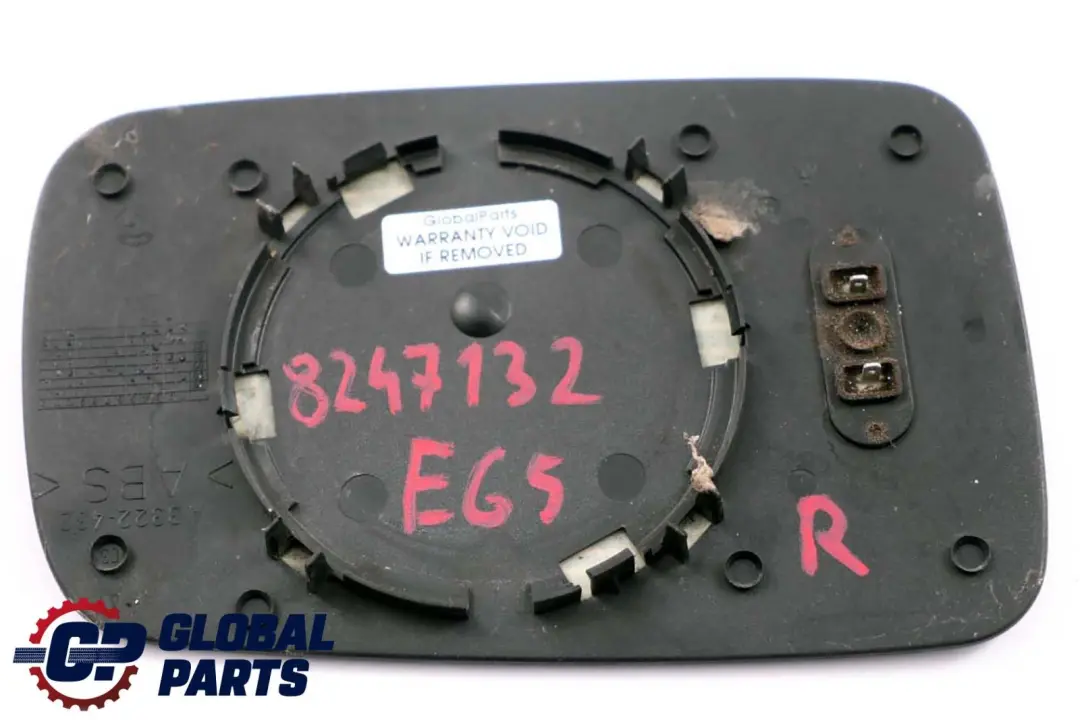 BMW 3 7 Series E46 E65 E66 Spiegelglas Beheizt Rechts Blau - SKU 8247132 - Teilenummer 8247132
