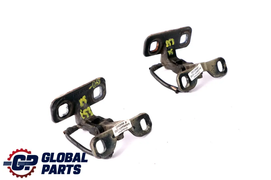 Maletero Izquierda Derecha N/ Juego Bisagras Superiores Zafiro Negro para BMW E53 con número de pieza 8247667 BMW E53 Maletero Izquierda Derecha N/ Juego Bisagras Superiores Zafiro Negro - SKU 8247667-BS - Número de pieza 8247667