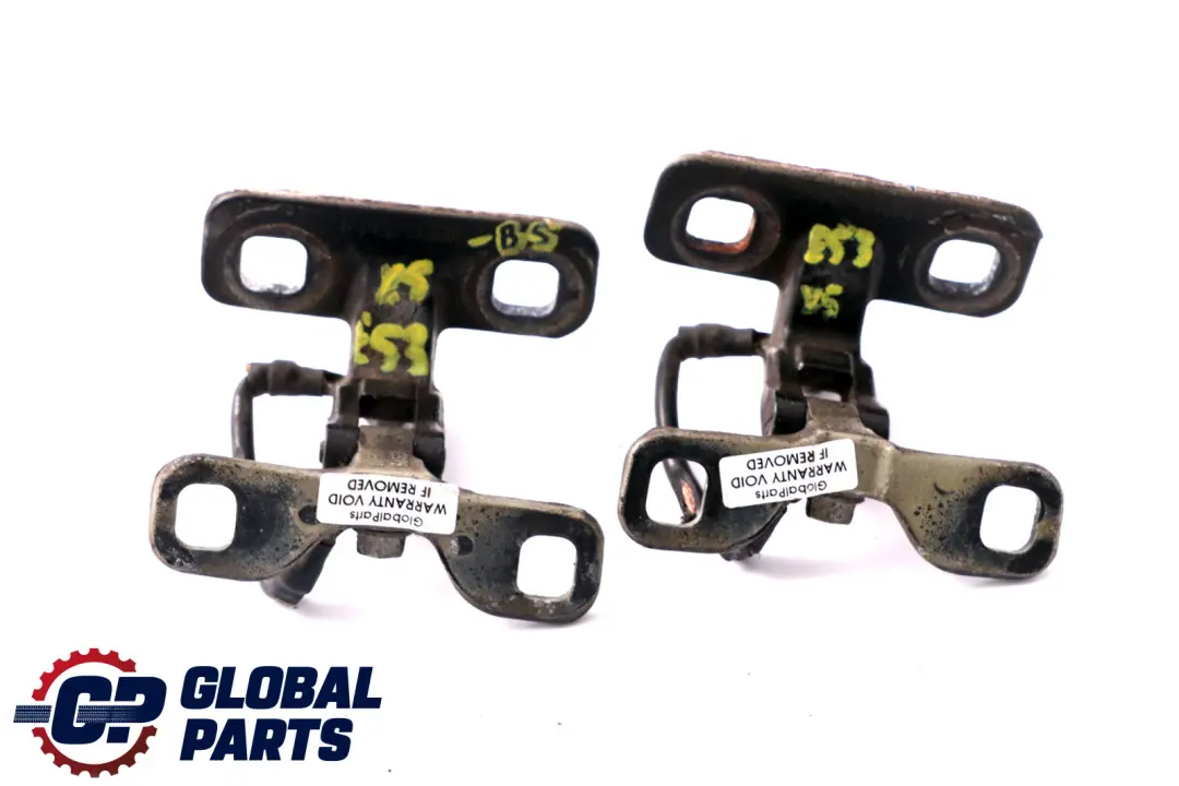 Boot Trunk Left Right N/O/S Upper Hinges Set Black Sapphire to BMW X5 Series E53 with Part number 8247667 BMW X5 Series E53 Boot Trunk Left Right N/O/S Upper Hinges Set Black Sapphire - SKU 8247667-BS - Part number 8247667