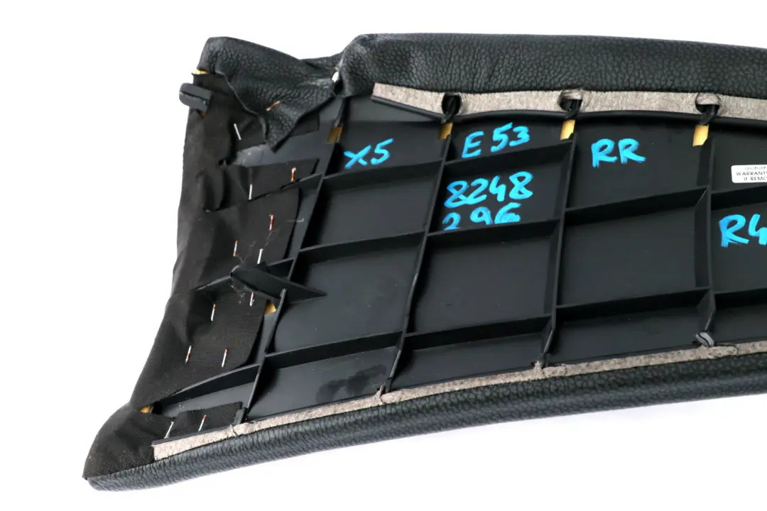 Reihe E53 Seitenteil hinten rechts Schwarz Leder Sitze Sitz für BMW X5 mit Teilenummer 8248296 BMW X5 Reihe E53 Seitenteil hinten rechts Schwarz Leder Sitze Sitz - SKU 8248296 - Teilenummer 8248296