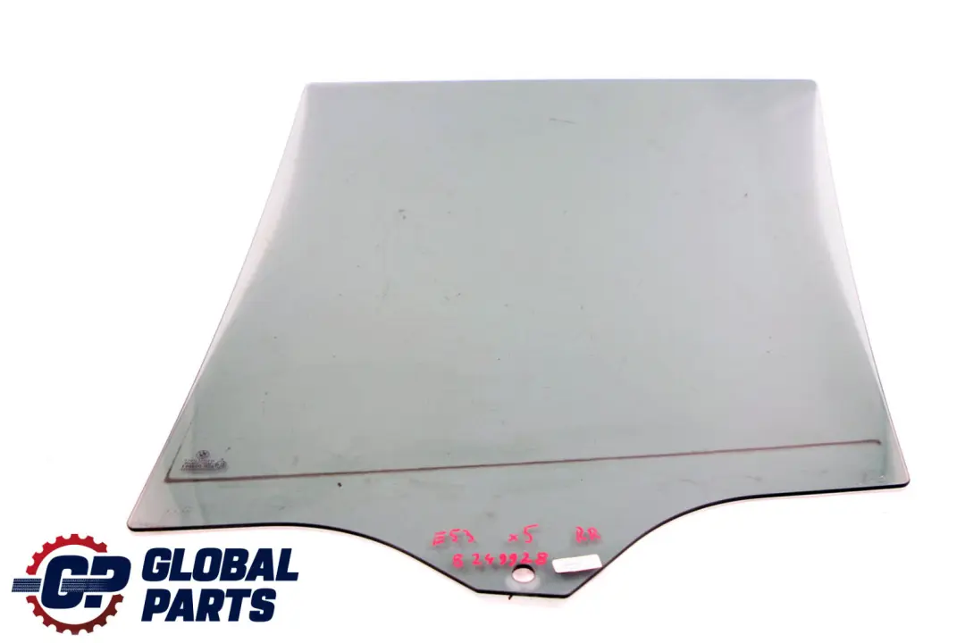 Right Door Side Window AS3 Black O/S to BMW X5 E53 Rear with Part number 8249928 BMW X5 E53 Rear Right Door Side Window AS3 Black O/S - SKU 8249928 - Part number 8249928