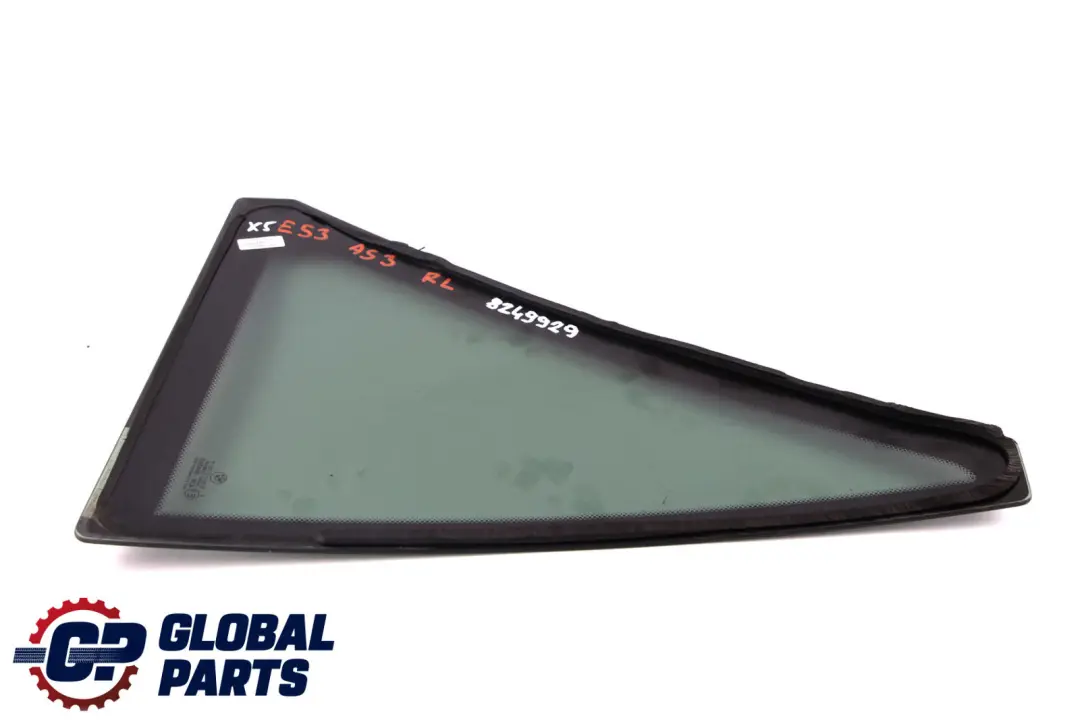 Door Window Glass Triangle Fixed Tinted AS3 Left N/S to BMW X5 E53 Rear with Part number 8249929 BMW X5 E53 Rear Door Window Glass Triangle Fixed Tinted AS3 Left N/S - SKU 8249929 - Part number 8249929