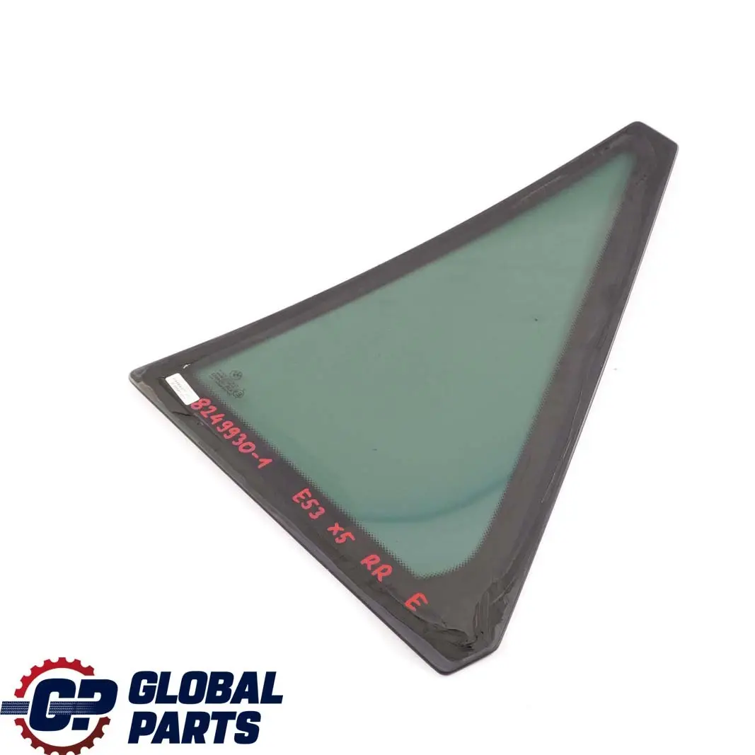 BMW X5 E53 Rear Right O/S Fixed Triangle Window Tinted Black AS3 - SKU 8249930-1 - Part number 8249930