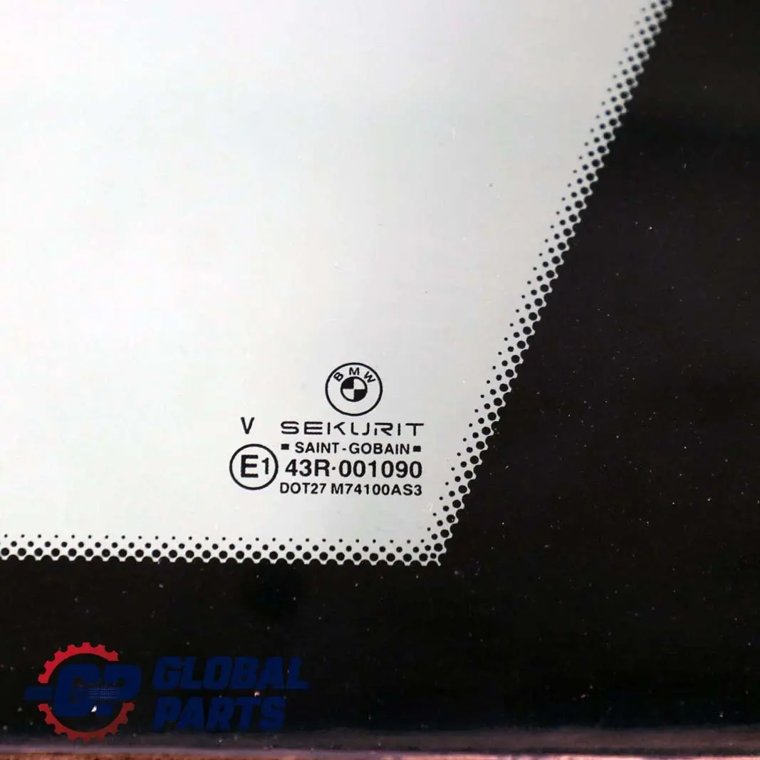 BMW X5 E53 Finestrino Nero Destra Posteriore con Guarnizione AS3 - SKU 8249936 - Numero di parte 8249936