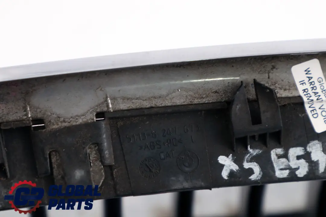 Original X5 er E53 Ziergitter Front Vorne Links Chrome für BMW mit Teilenummer 8247673 BMW Original X5 er E53 Ziergitter Front Vorne Links Chrome - SKU 8250051 - Teilenummer 8247673