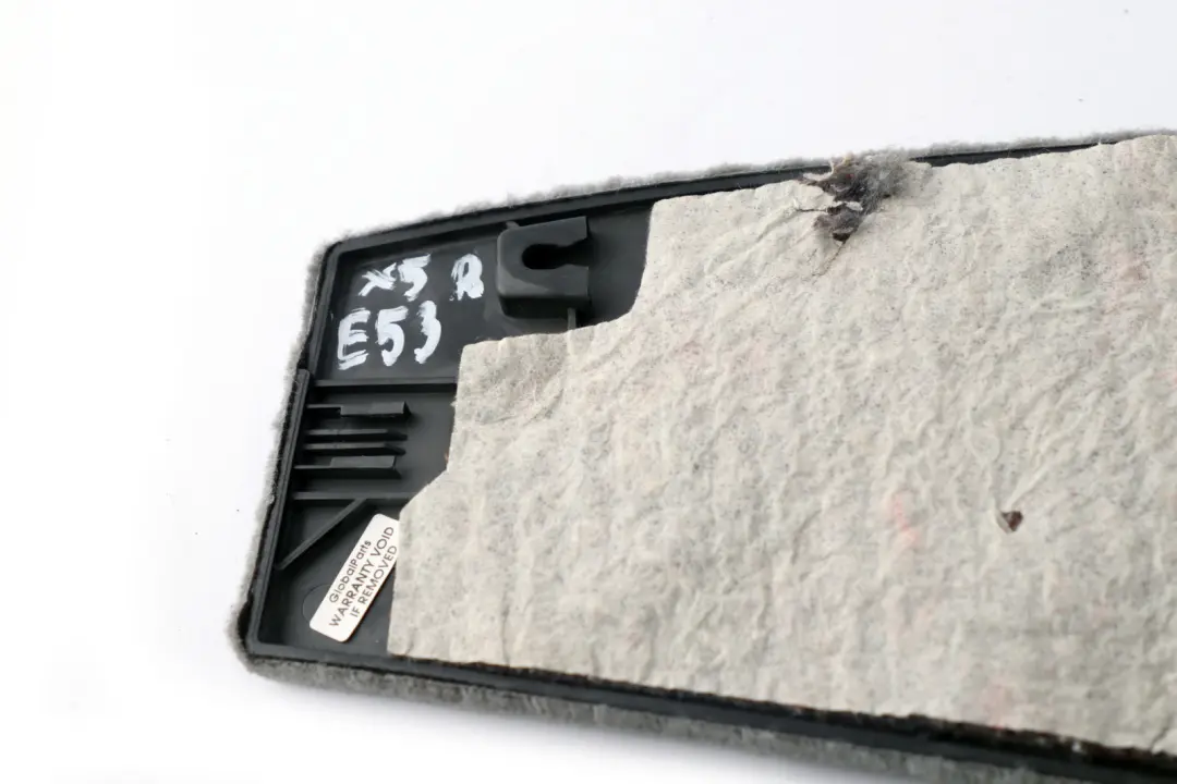 Hinten Rechts Mittelkonsole Verkleidung Grau für BMW X5 E53 mit Teilenummer 8250102 BMW X5 E53 Hinten Rechts Mittelkonsole Verkleidung Grau - SKU 8250102-1 - Teilenummer 8250102