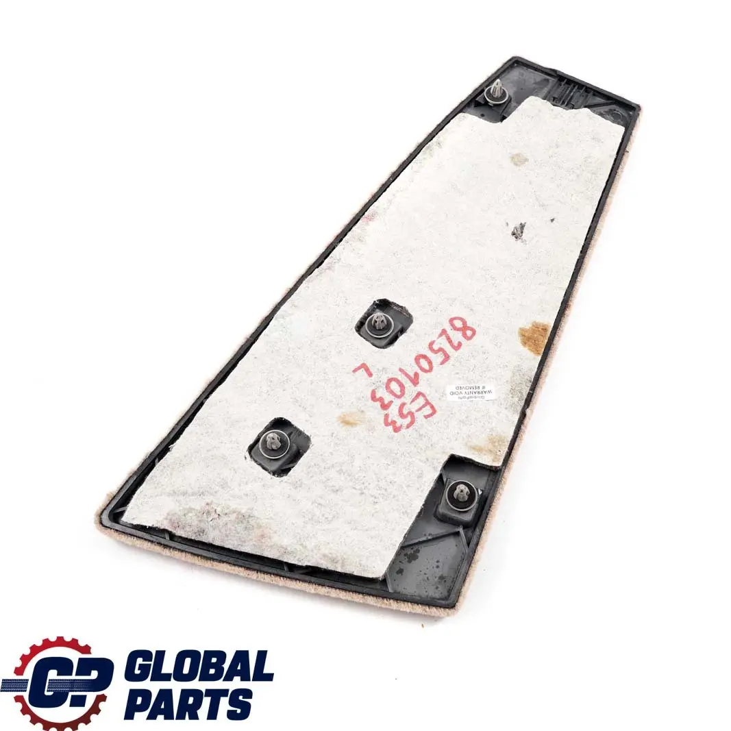 BMW X5 E53 Mittenkonsole Unterteil Hinten Links Hellbeige - SKU 8250103 - Teilenummer 8250103