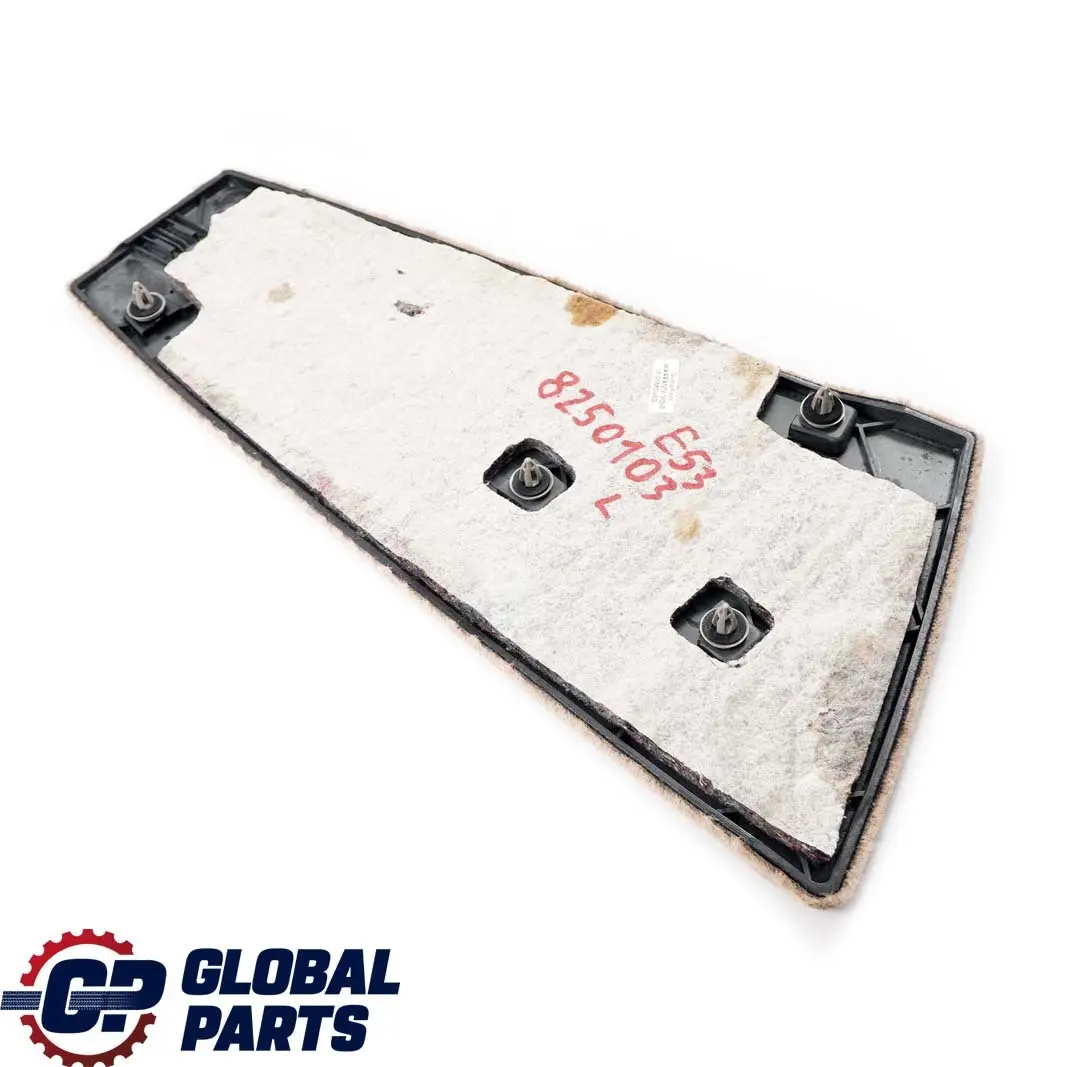 Mittenkonsole Unterteil Hinten Links Hellbeige für BMW X5 E53 mit Teilenummer 8250103 BMW X5 E53 Mittenkonsole Unterteil Hinten Links Hellbeige - SKU 8250103 - Teilenummer 8250103