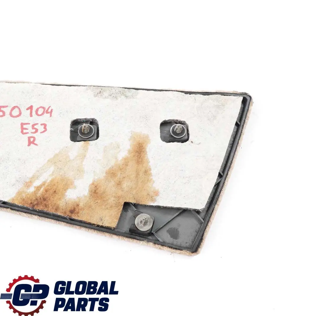 Right O/S Center Console Trim Panel Light Beige to BMW X5 Series E53 Rear with Part number 8250104 BMW X5 Series E53 Rear Right O/S Center Console Trim Panel Light Beige - SKU 8250104 - Part number 8250104