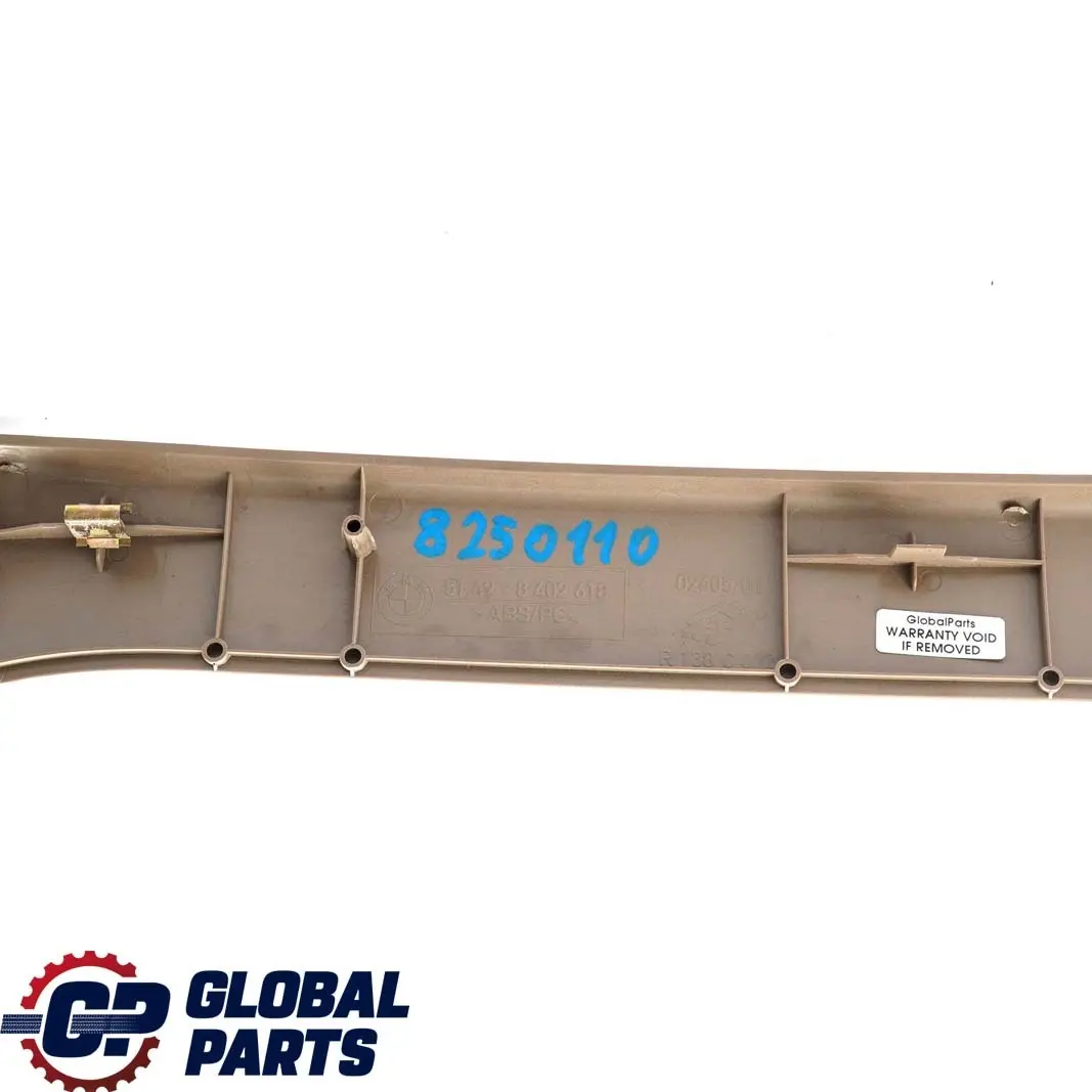 BMW X5 Series E53 Tailgate Upper Inner Trim Panel Rear Right O/S Hellbeige Beige - SKU 8250110 - Part number 8250110