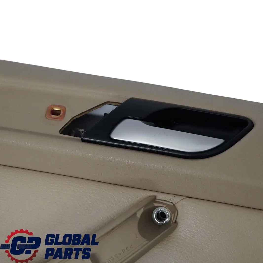 Left N/S Door Card Trim Panel Leather Montana Beige Hellbeige 2 to BMW X5 E53 Rear with Part number 8250207 BMW X5 E53 Rear Left N/S Door Card Trim Panel Leather Montana Beige Hellbeige 2 - SKU 8250207-1 - Part number 8250207