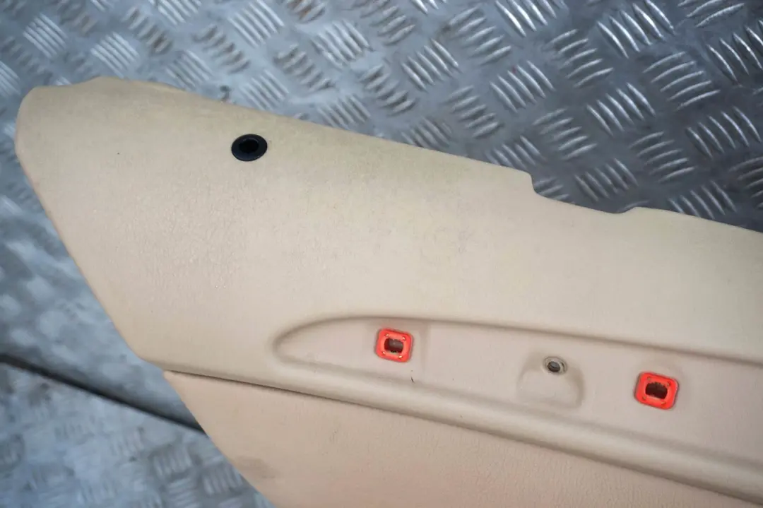 Left N/S Door Card Trim Panel Leather Beige to BMW X5 Series E53 Rear with Part number 8250207 BMW X5 Series E53 Rear Left N/S Door Card Trim Panel Leather Beige - SKU 8250207 - Part number 8250207