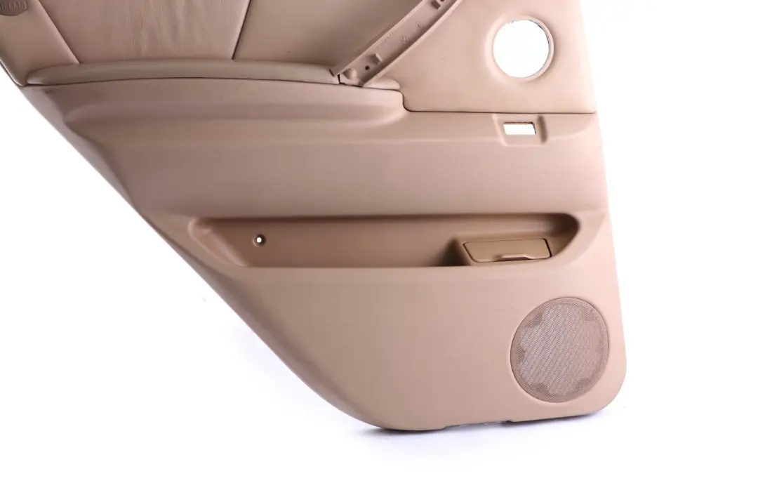 Left N/S Door Card Trim Panel Leather Beige Roller Blind to BMW X5 Series E53 Rear with Part number 8250209 BMW X5 Series E53 Rear Left N/S Door Card Trim Panel Leather Beige Roller Blind - SKU 8250209 - Part number 8250209