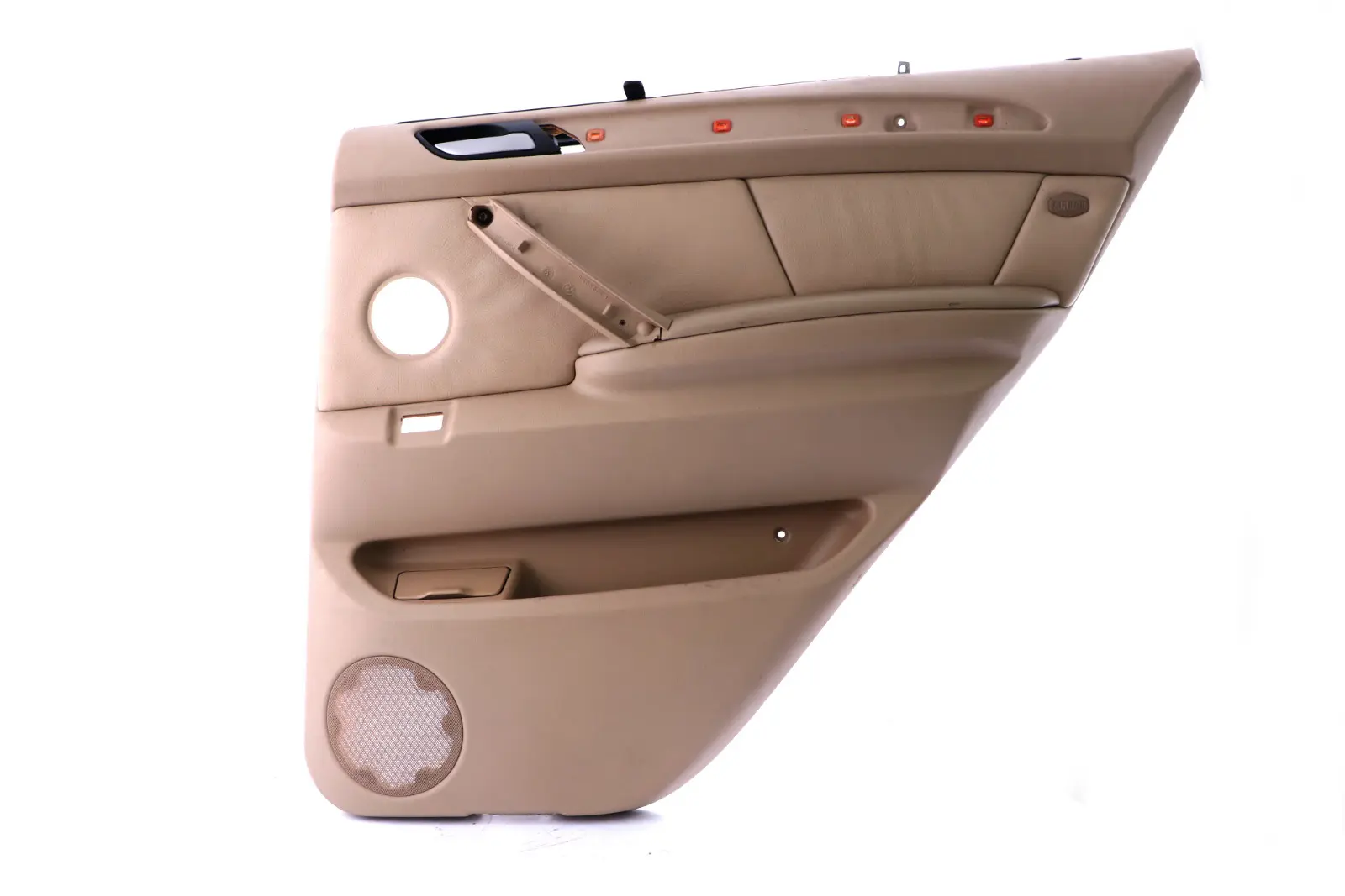 BMW X5 Series E53 Rear Right O/S Door Card Trim Panel Leather Beige Roller Blin
