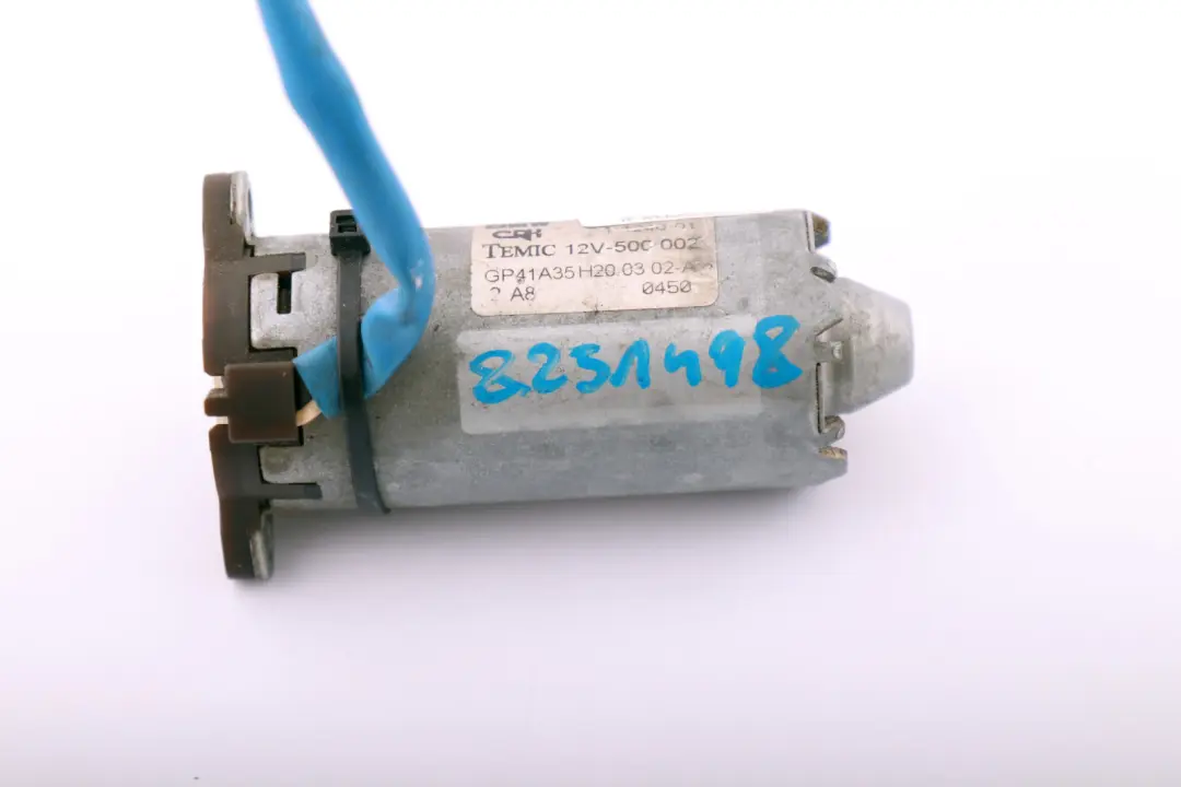 Front Seat Angle Adjustment Engine Motor 1-1240-01 to BMW X5 E46 E53 E64 with Part number 8251498 BMW X5 E46 E53 E64 Front Seat Angle Adjustment Engine Motor 1-1240-01 - SKU 8251498 - Part number 8251498