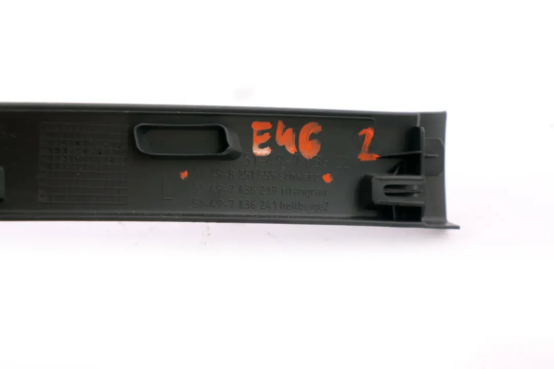 Boot Trunk Lid Left Lateral Trim Panel N/S to BMW 3 Series Compact E46 Touring with Part number 8251555 BMW 3 Series Compact E46 Touring Boot Trunk Lid Left Lateral Trim Panel N/S - SKU 8251555 - Part number 8251555