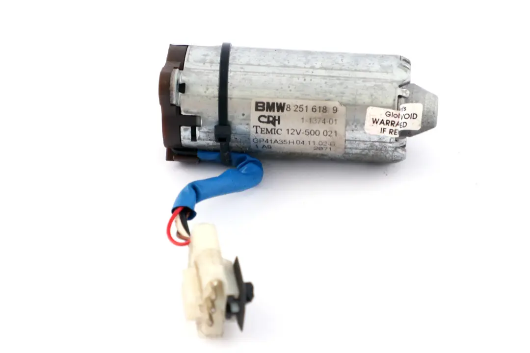 Front Right Seat Backrest Adjustment Actuator to BMW X5 E46 E53 with Part number 52108251618 BMW X5 E46 E53 Front Right Seat Backrest Adjustment Actuator - SKU 8251618 - Part number 52108251618