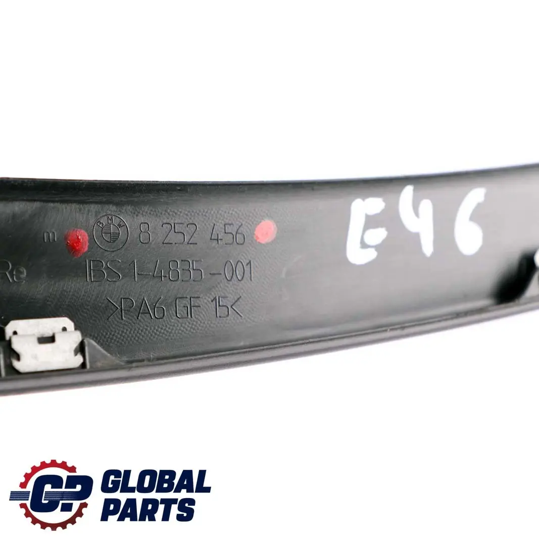 Front Right O/S Door Window Frame Trim Cover to BMW 3 Series E46 Compact with Part number 8252456 BMW 3 Series E46 Compact Front Right O/S Door Window Frame Trim Cover - SKU 8252456 - Part number 8252456