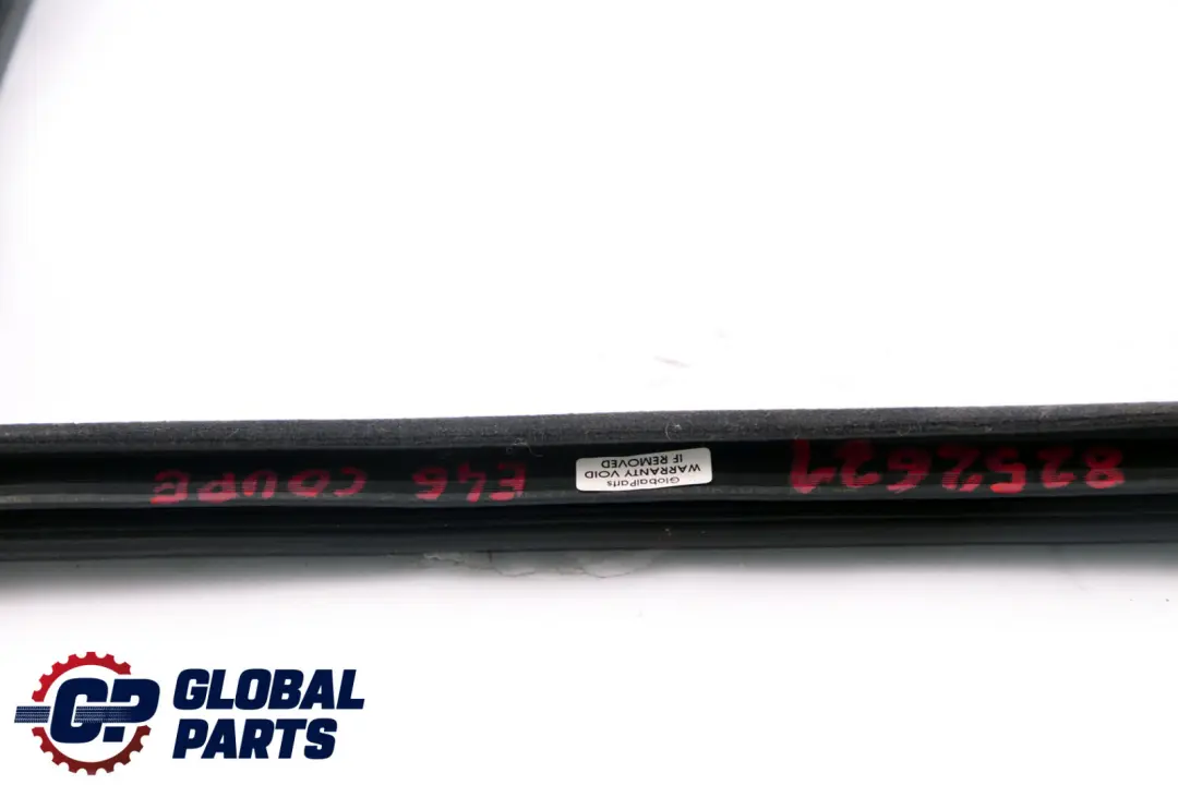 BMW 3 Series E46 Coupe Rear Gasket Vent Window Glass Inner Black - SKU 8252621 - Part number 8252621