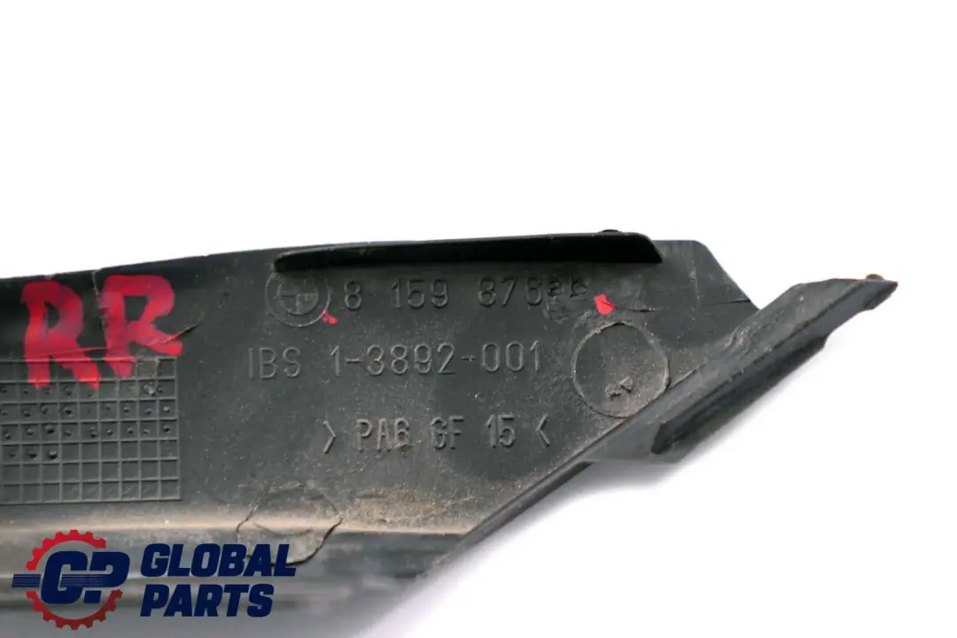 BMW E39 Garniture De Cadre De Vitre Arrière Droite Noire 8159876 - SKU 8252668 - Numéro de pièce 8252668