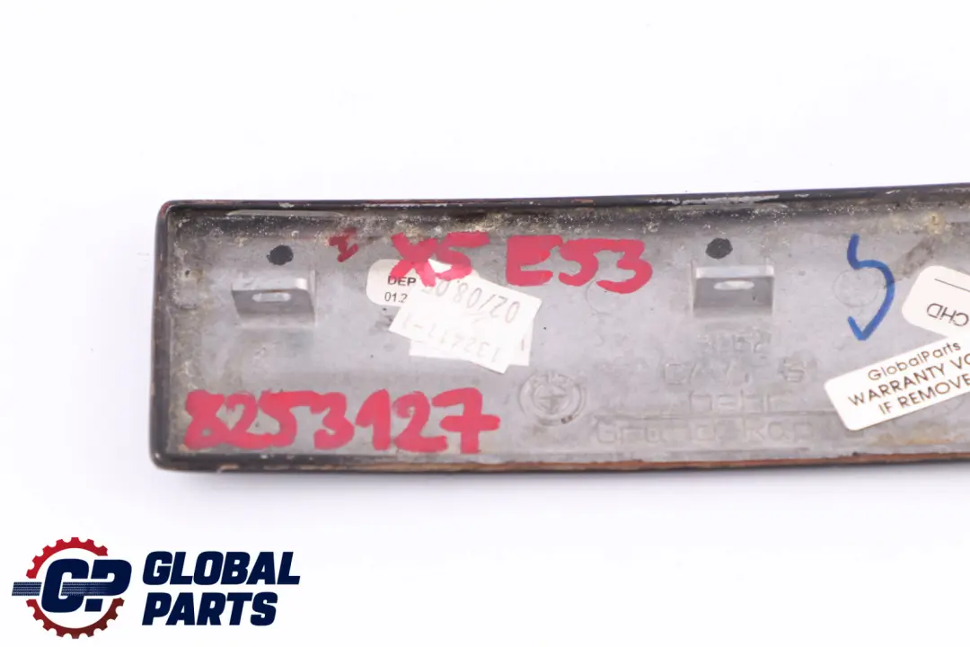 BMW X5 Series E53 Decor Strip Trim Cover Can Holder Rear Poplar Wood Dunkel - SKU 8253127 - Part number 8253127