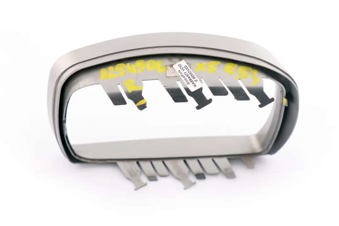 BMW X5 Series E53 Supporting Ring Wing Mirror Right O/S Trim Cover Titan Silver - SKU 8254906 - Part number 8254906