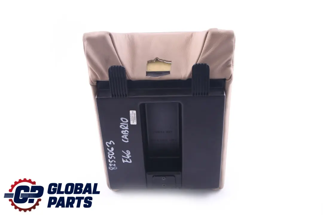 BMW 3 E46 Cabrio Rear Seat Back Backrest Armrest Insert Cover Leather Beige - SKU 8255063 - Part number 8255063