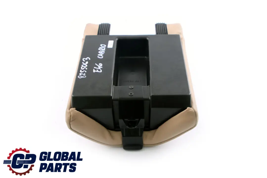 BMW 3 E46 Cabrio Rear Seat Back Backrest Armrest Insert Cover Leather Beige - SKU 8255063 - Part number 8255063