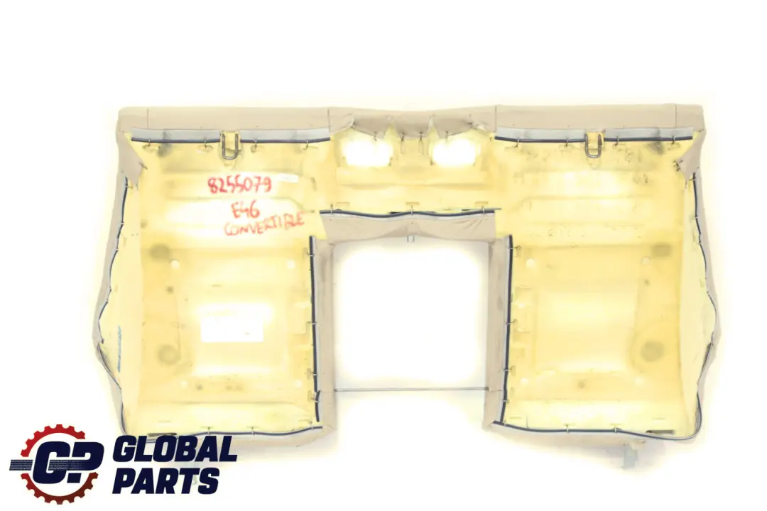 Reihe E46 Cabrio Rücksitz Lehne Bezug Leder Montana Beige für BMW 3 mit Teilenummer 8255079 BMW 3 Reihe E46 Cabrio Rücksitz Lehne Bezug Leder Montana Beige - SKU 8255079 - Teilenummer 8255079