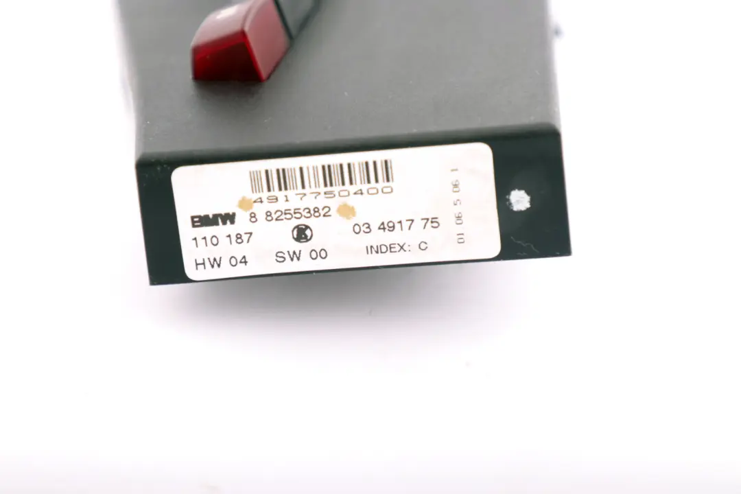 BMW E46 E64 Unidad Actuación Panel Interruptor Asiento Delantero Derecho - SKU 8255382 - Número de pieza 8255382