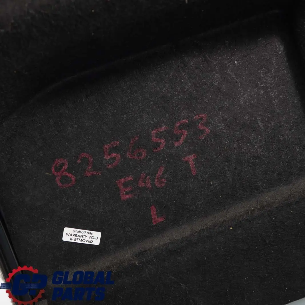 Maletero Lateral Izquierdo Panel Gris para BMW E46 Touring con número de pieza 8256553 BMW E46 Touring Maletero Lateral Izquierdo Panel Gris - SKU 8256553 - Número de pieza 8256553