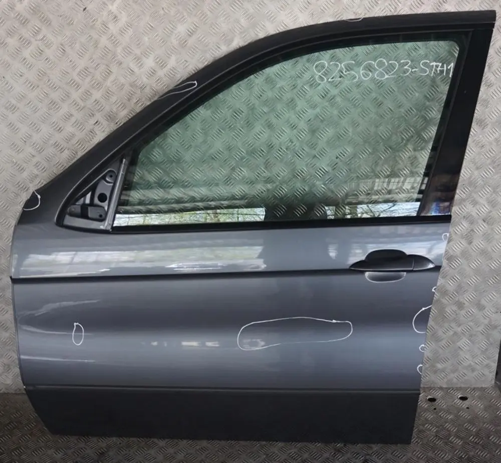 Door Front Left N/S Stalhgrau Steel Grey Metallic - 400 to BMW X5 Series E53 1 with Part number 8256823 BMW X5 Series E53 1 Door Front Left N/S Stalhgrau Steel Grey Metallic - 400 - SKU 8256823-STH1 - Part number 8256823