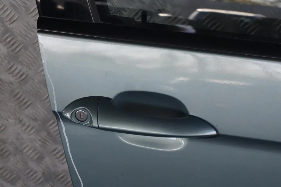 Door Front Right O/S Graugruen Grey Green Metallic - 442 to BMW X5 Series E53 with Part number 8256824 BMW X5 Series E53 Door Front Right O/S Graugruen Grey Green Metallic - 442 - SKU 8256824-GG - Part number 8256824