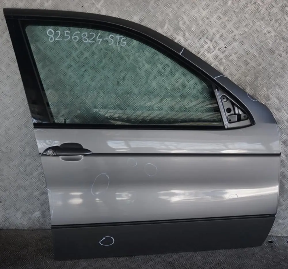 Door Front Right O/S Sterlinggrau Sterling Grey - 472 to BMW X5 Series E53 2 with Part number 8256824 BMW X5 Series E53 2 Door Front Right O/S Sterlinggrau Sterling Grey - 472 - SKU 8256824-STG - Part number 8256824