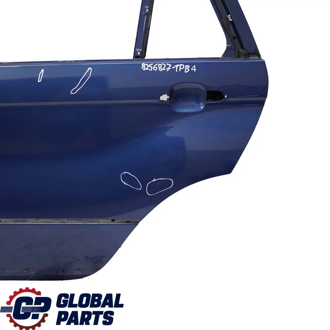 BMW X5 er E53 Fahrerseite Tür hinten links Topasblau Topas Blau Metallic 364 - SKU 8256827-TPB4 - Teilenummer 8256827