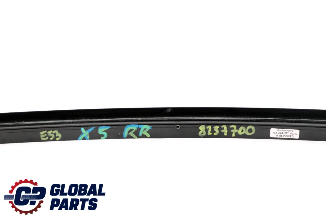 BMW X5 Series E53 Window Guide Web Door Rear Right O/S Black Glanzschwarz Gloss - SKU 8257700 - Part number 8257700