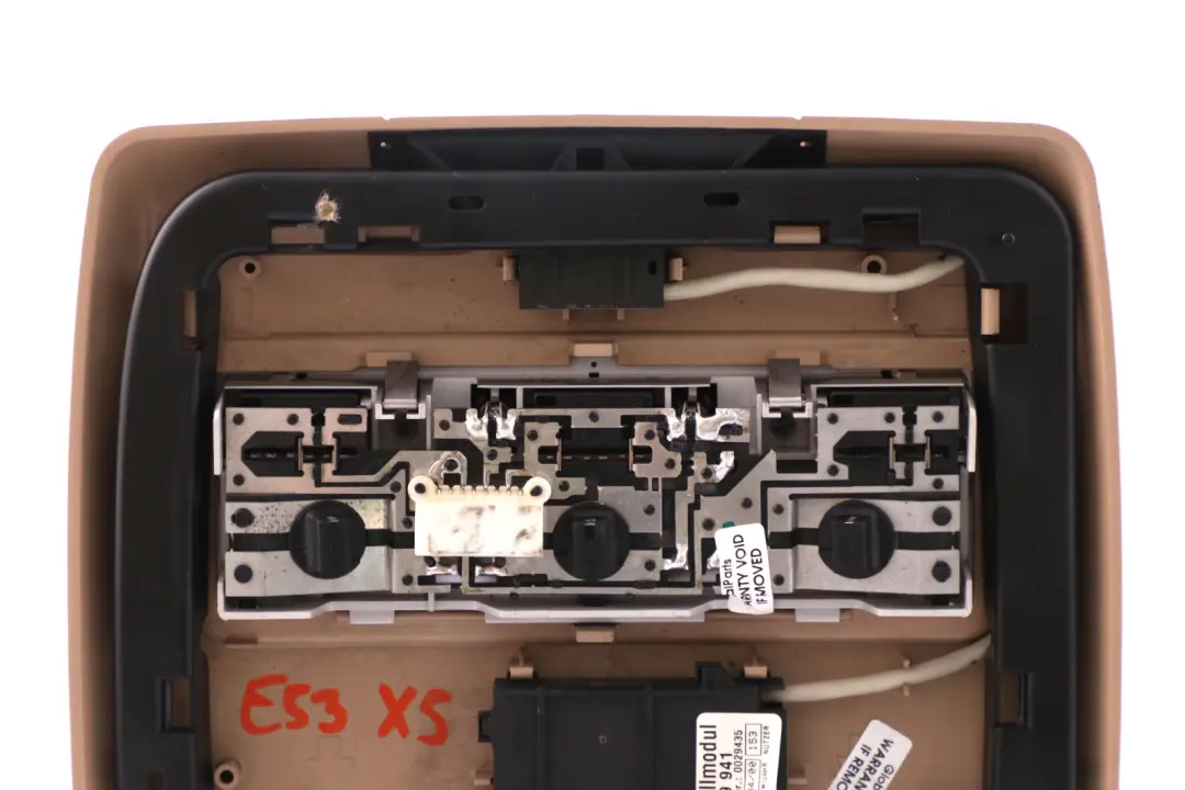 Head Lining Trim Cover Console Panel HELLBEIGE to BMW X5 Series E53 Rear with Part number 8258039 BMW X5 Series E53 Rear Head Lining Trim Cover Console Panel HELLBEIGE - SKU 8258039 - Part number 8258039