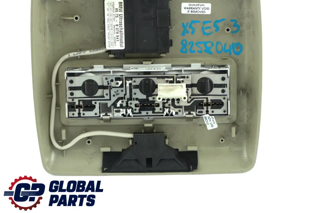 BMW X5 Series E53 Rear Head Lining Trim Cover Panel Pastell Green - SKU 8258040 - Part number 8258040
