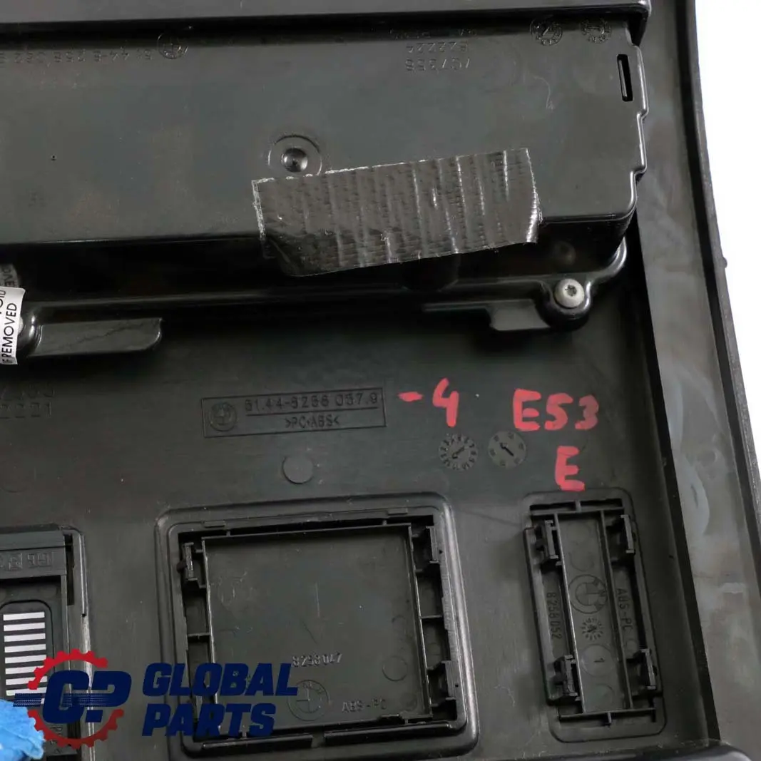 BMW X5 Series E53 4 Front Interior Roof Light Panel Console Holder - SKU 8258057-4 - Part number 8258057