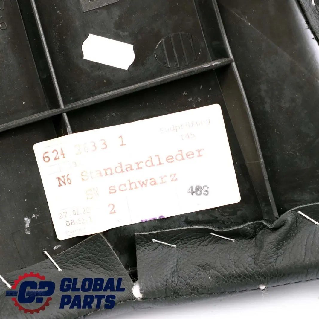 Asiento Trasero Izquierdo Lateral Finisher Panel Cuero Negro para BMW E46 Touring con número de pieza 8258129 BMW E46 Touring Asiento Trasero Izquierdo Lateral Finisher Panel Cuero Negro - SKU 8258129 - Número de pieza 8258129